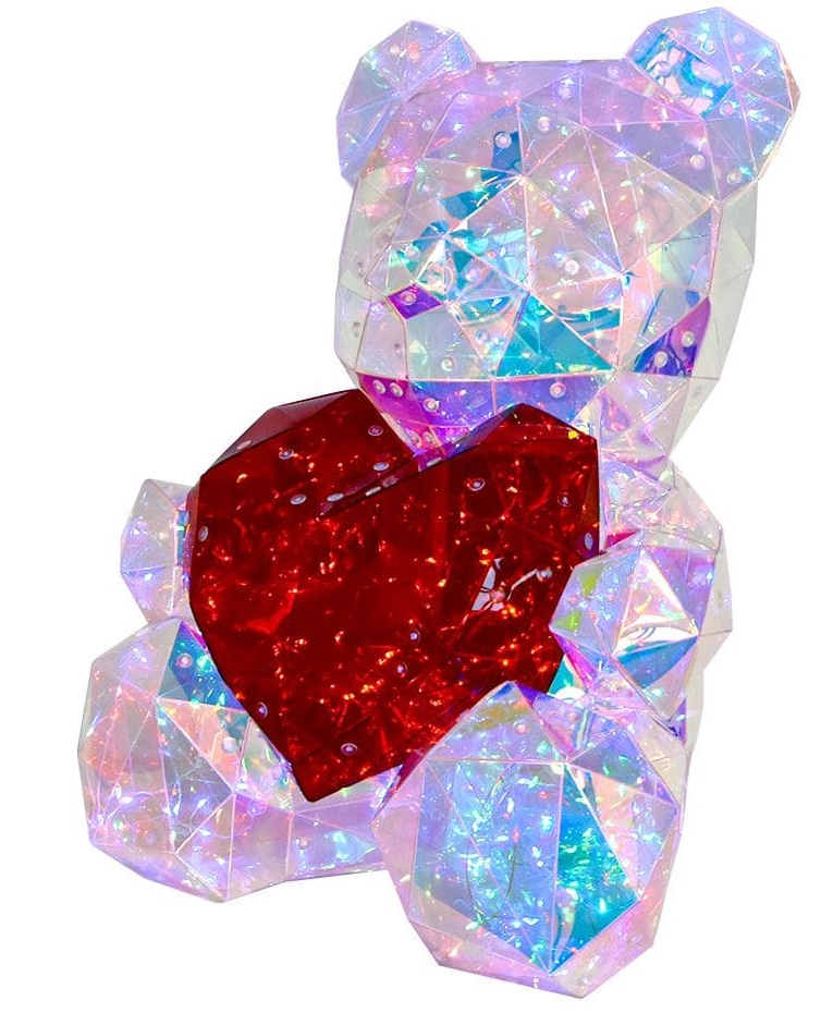 Oplichtende teddy - Gloeiende 3D-teddybeer